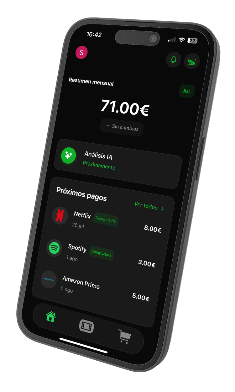 Mockup pantalla inicio